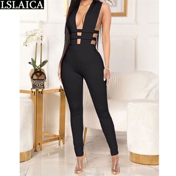 outfit solid color hollow out zipper deep v-neck jumpsuit clubwear full length sleeveless womens clothing summer 210515, Black;white
outfit solid color hollow out zipper deep v-neck jumpsuit clubwear full length sleeveless womens clothing summer 210515, Black;white