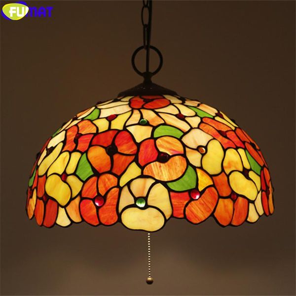 pendant lamps fumat blue red pink orchid tiffany lamp multi color stained glass vine hanging light fixture handicraft decor 16"
pendant lamps fumat blue red pink orchid tiffany lamp multi color stained glass vine hanging light fixture handicraft decor 16"