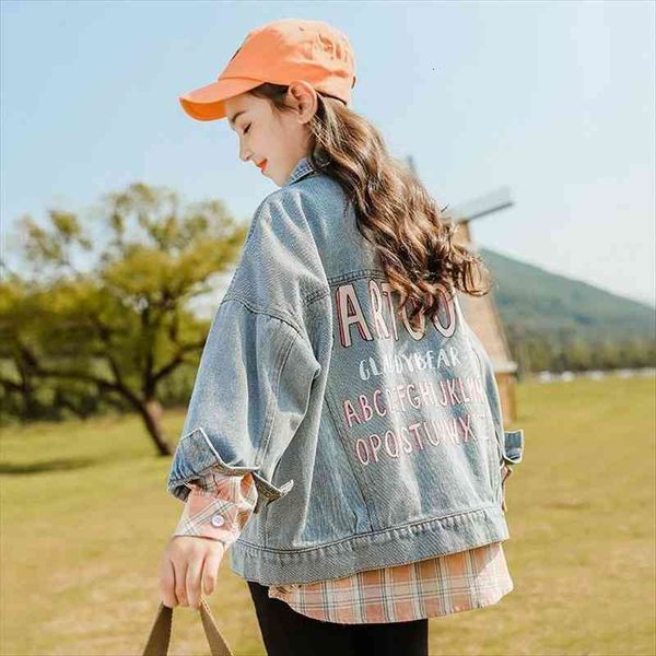 korean autumn denim jeans clothes for letter print children clothing girl kids jacket big girls coat outerwear coats, Blue;gray
korean autumn denim jeans clothes for letter print children clothing girl kids jacket big girls coat outerwear coats, Blue;gray