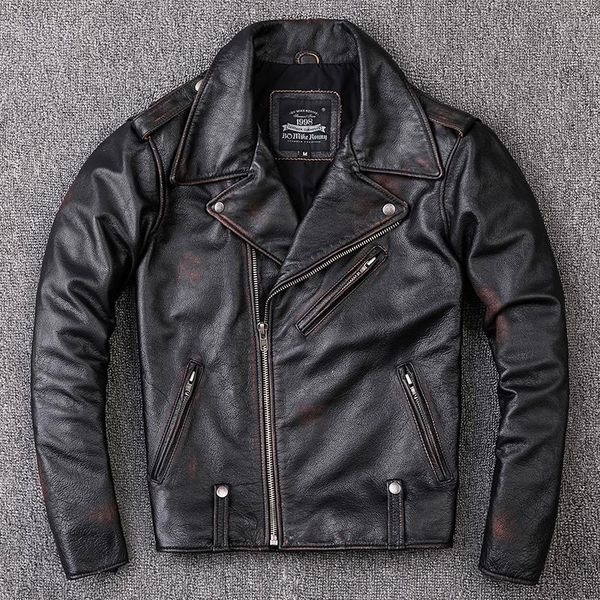 men's leather & faux 2021 genuine vintage jacket motorcycle & biker cowhide jackets fashion coat men's slim clothing plus size, Black
men's leather & faux 2021 genuine vintage jacket motorcycle & biker cowhide jackets fashion coat men's slim clothing plus size, Black