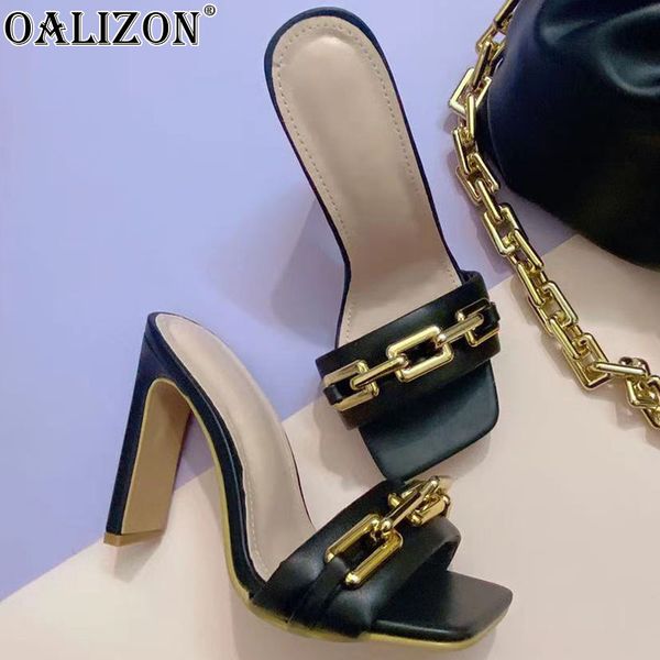 women's summer flip flops chain chunky high heels open toe casual pumps slippers slides shoes, Black
women's summer flip flops chain chunky high heels open toe casual pumps slippers slides shoes, Black