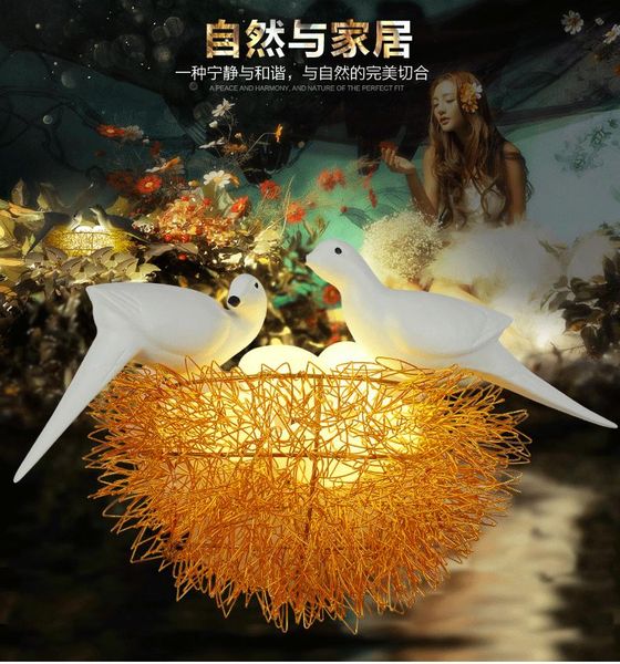 wall lamp modern led aluminum wire nest bird's bedroom bedside dining room
wall lamp modern led aluminum wire nest bird's bedroom bedside dining room