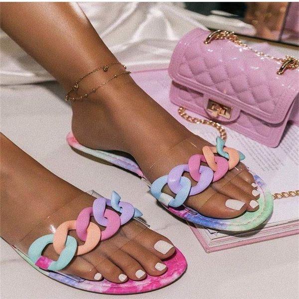 slippers summer style plus size beach slipper fashion roman pvc transparent chain decoration flat outdoor female, Black
slippers summer style plus size beach slipper fashion roman pvc transparent chain decoration flat outdoor female, Black