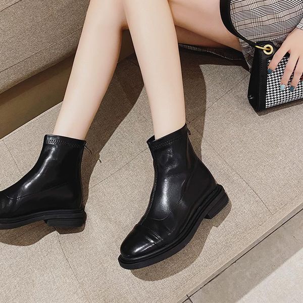 boots ankle women fashion short platform shoes ladies comfortable back zipper round toe autumn, Black
boots ankle women fashion short platform shoes ladies comfortable back zipper round toe autumn, Black