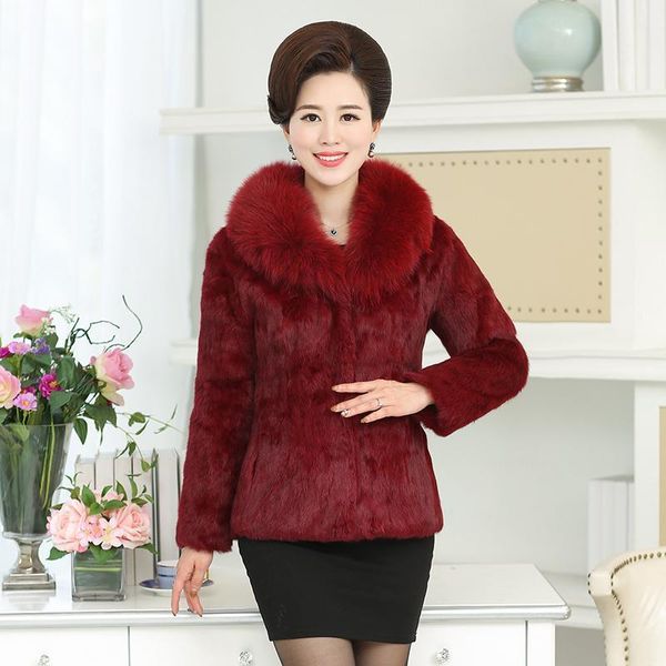 women's fur & faux women 2021 real collar coat female fashion genuine overcoats ladies warm slim outwear jacket r36, Black
women's fur & faux women 2021 real collar coat female fashion genuine overcoats ladies warm slim outwear jacket r36, Black