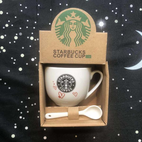 240ML Mini Starbucks Cup with Spoon Couple Ceramic Mugs Children Milk Cup Gift Products 1
240ML Mini Starbucks Cup with Spoon Couple Ceramic Mugs Children Milk Cup Gift Products 1
