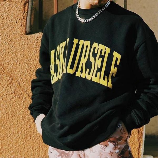 men's hoodies & sweatshirts 21ss yellow letters printing askyurself 1:1 eu size hoodie men women hip hop, Black
men's hoodies & sweatshirts 21ss yellow letters printing askyurself 1:1 eu size hoodie men women hip hop, Black