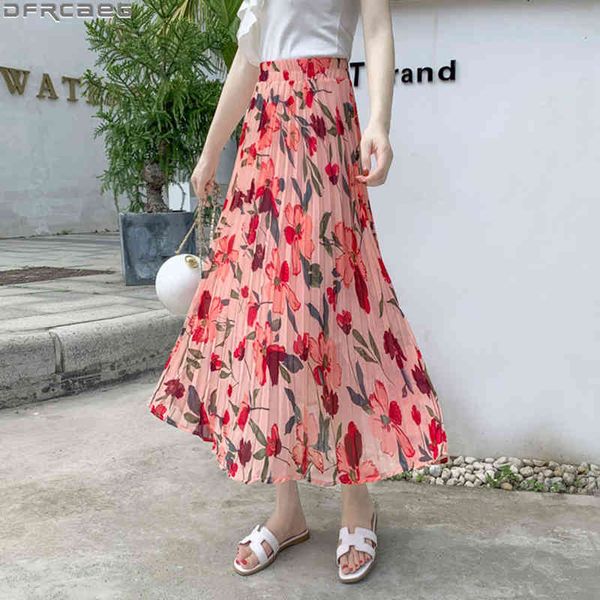 casual dresses streetwear print floral skirt women summer beach long s for ladies elastic waist chiffon saia a-line pleated 45vc, Black;gray
casual dresses streetwear print floral skirt women summer beach long s for ladies elastic waist chiffon saia a-line pleated 45vc, Black;gray