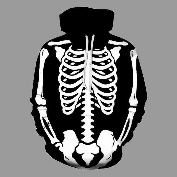 2021 spring autumn men's hoodie hip hop sweatshirt creativity skull bones printing hooded jacket streetwear loose outerwear 6xl y1201, Black
2021 spring autumn men's hoodie hip hop sweatshirt creativity skull bones printing hooded jacket streetwear loose outerwear 6xl y1201, Black