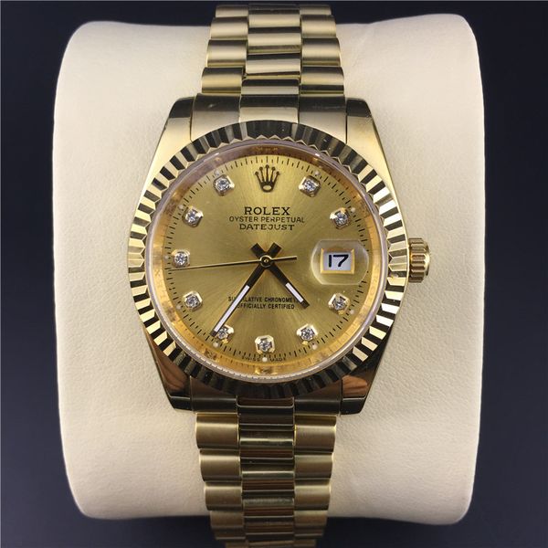 R Luxury gold watch mens watches fashion dress datejust Multi-Color dial designer stainless steel movement automatic calendar
R Luxury gold watch mens watches fashion dress datejust Multi-Color dial designer stainless steel movement automatic calendar
