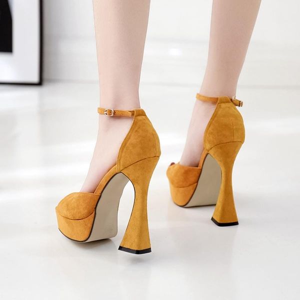 sandals ankle strap platform peep toe yellow ladies high heels shoes party summer sandalia feminina size 41, Black
sandals ankle strap platform peep toe yellow ladies high heels shoes party summer sandalia feminina size 41, Black