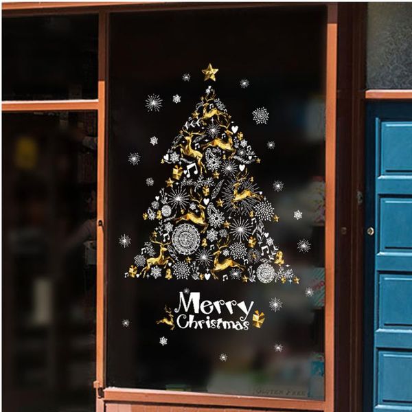 wall stickers creative christmas decorations scene layout glass showcase sticker door golden elk snowflake tree
wall stickers creative christmas decorations scene layout glass showcase sticker door golden elk snowflake tree