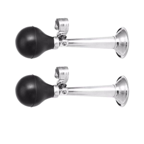 bike horns 2pcs inch mountain air horn loud iron handlebar alarm plating cycling bell trumpet (black)
bike horns 2pcs inch mountain air horn loud iron handlebar alarm plating cycling bell trumpet (black)