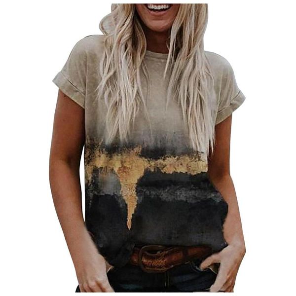 women's t-shirt summer landscape print loose short-sleeved aesthetic vintage fashion female, White
women's t-shirt summer landscape print loose short-sleeved aesthetic vintage fashion female, White