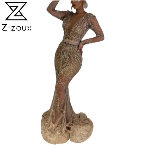 women dress v-neck long sleeve sequins prom dresses plus size vintage perspective fashion 210524, Black;gray
women dress v-neck long sleeve sequins prom dresses plus size vintage perspective fashion 210524, Black;gray