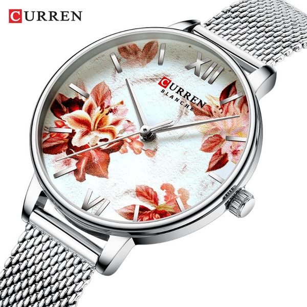 wristwatches curren women watches 9060 lady fashion casual simple steel mesh strap wristwatch gift for girl relogio feminin, Slivery;brown
wristwatches curren women watches 9060 lady fashion casual simple steel mesh strap wristwatch gift for girl relogio feminin, Slivery;brown