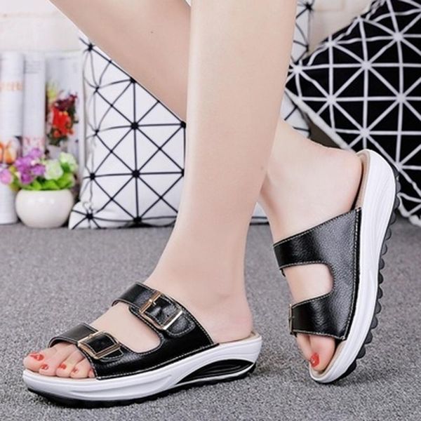 summer women sandals wedges ladies open toe round buckle black yellow white platform shoes sell
summer women sandals wedges ladies open toe round buckle black yellow white platform shoes sell