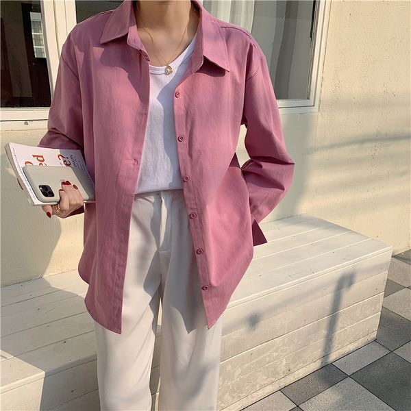 gentle outwear loose solid streetwear basewear retro elegance casual oversize vintage full sleeves shirts 210421, White
gentle outwear loose solid streetwear basewear retro elegance casual oversize vintage full sleeves shirts 210421, White