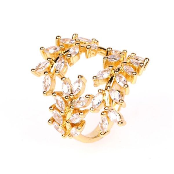 wedding rings eyika elegant olive branch lady open ring gold color cubic zirconia engagement women jewelry for wedding/marriage proposal, Slivery;golden
wedding rings eyika elegant olive branch lady open ring gold color cubic zirconia engagement women jewelry for wedding/marriage proposal, Slivery;golden
