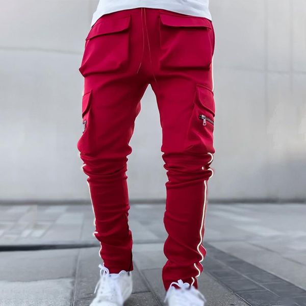 men's pants casual drawstring cargo sweatpants autumn winter fashion straight leg trousers reflective jogger dfers1, Black
men's pants casual drawstring cargo sweatpants autumn winter fashion straight leg trousers reflective jogger dfers1, Black