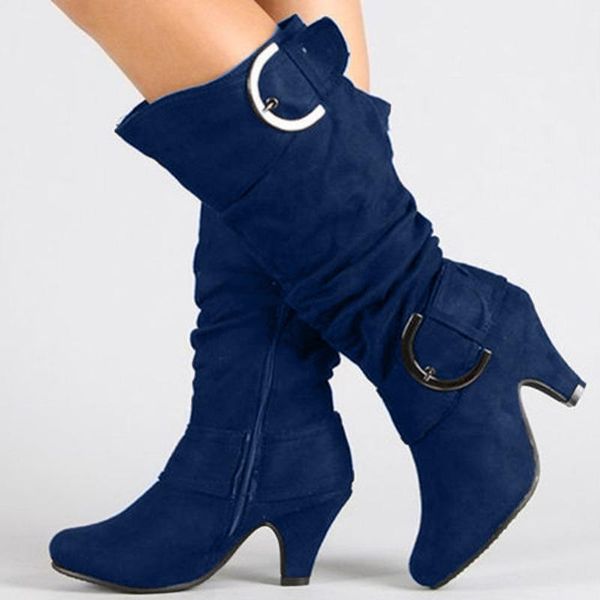 boots women's shoes autumn winter flock leather round toe mid calf vintage buckle strap heels platform ladies, Black
boots women's shoes autumn winter flock leather round toe mid calf vintage buckle strap heels platform ladies, Black