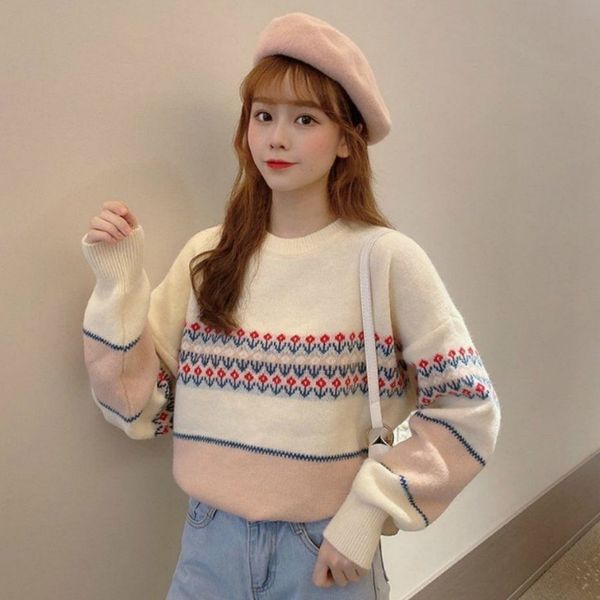men's sweaters casual female lungs with long sleeves, round collar, floral pattern, knitting, fresh, beautiful, school style, , feminin, White;black
men's sweaters casual female lungs with long sleeves, round collar, floral pattern, knitting, fresh, beautiful, school style, , feminin, White;black