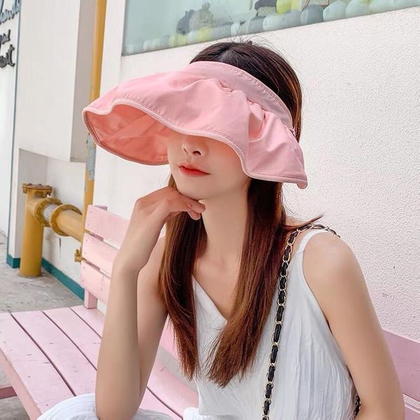 wide brim hats korea shell hat women visors cap uv protection sunhat sunshade sun beach breathable sunscreen, Blue;gray
wide brim hats korea shell hat women visors cap uv protection sunhat sunshade sun beach breathable sunscreen, Blue;gray