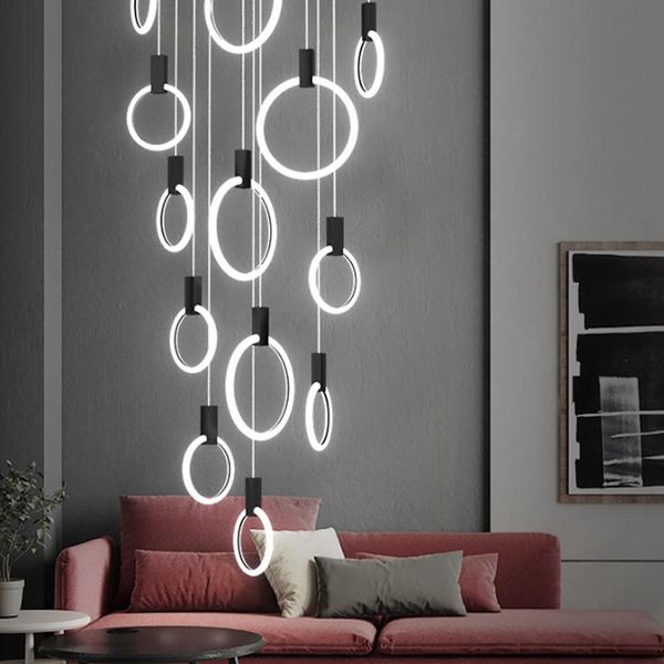 chandeliers modern black led chandelier staircase lighting for large lobby villa decoration ring
chandeliers modern black led chandelier staircase lighting for large lobby villa decoration ring