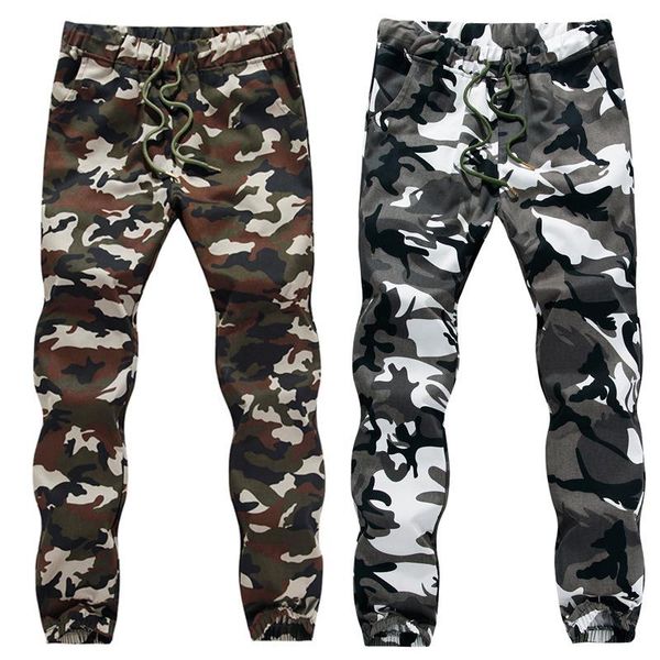 men's pants 2021 cotton camouflage pants, jogging the novelty of láp, Black