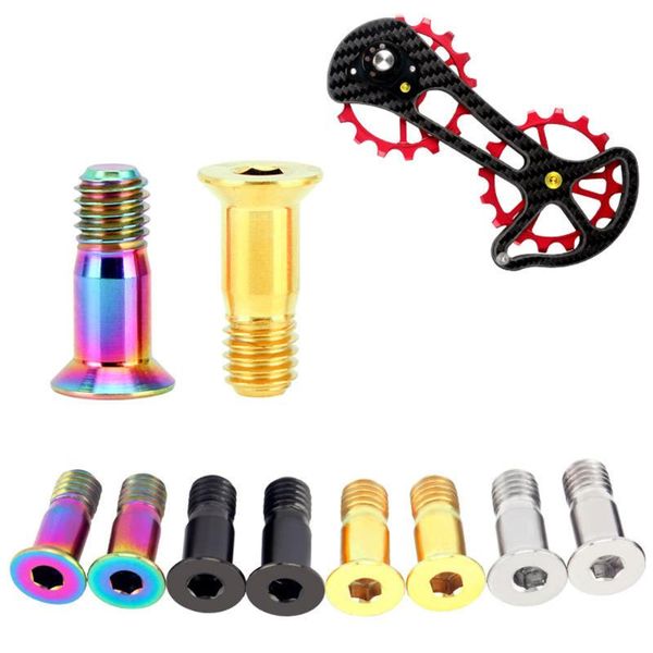 bike derailleurs 2pcs/box road mountain bolts bicycle m5x14.2 rear derailleur pulley jockey wheel fixing screws titanium alloy
bike derailleurs 2pcs/box road mountain bolts bicycle m5x14.2 rear derailleur pulley jockey wheel fixing screws titanium alloy