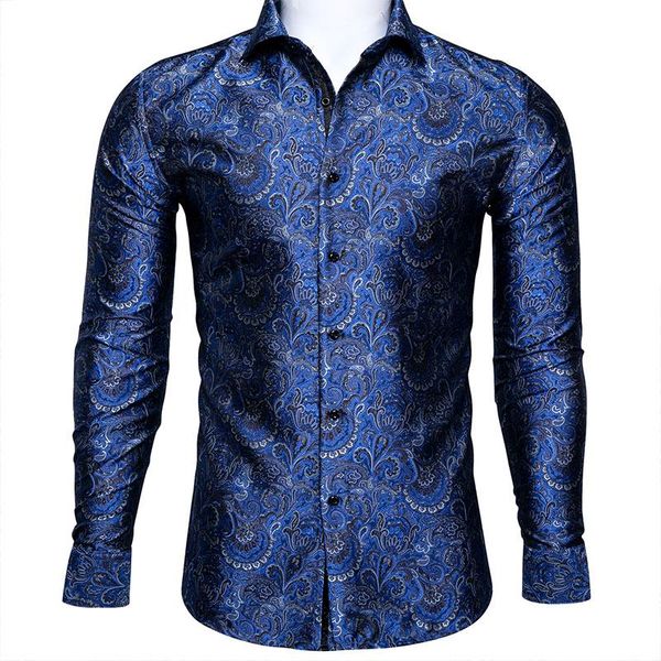 men's dress shirts barry.wang fahsion luxury blue paisley silk shirt men long sleeve casual flower for designer fit bcy-0032, White;black
men's dress shirts barry.wang fahsion luxury blue paisley silk shirt men long sleeve casual flower for designer fit bcy-0032, White;black
