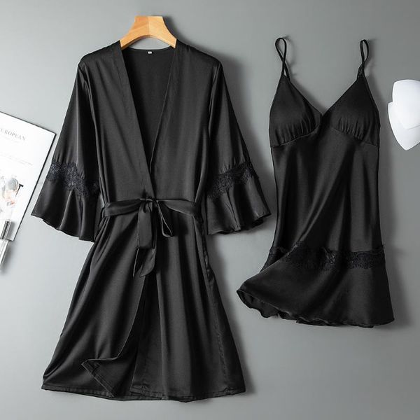 ruffle sleeve casual bathrobe gown black patchwork sleepwear kimono robe set women short nightwear intimate lingerie women's, Black;red
ruffle sleeve casual bathrobe gown black patchwork sleepwear kimono robe set women short nightwear intimate lingerie women's, Black;red