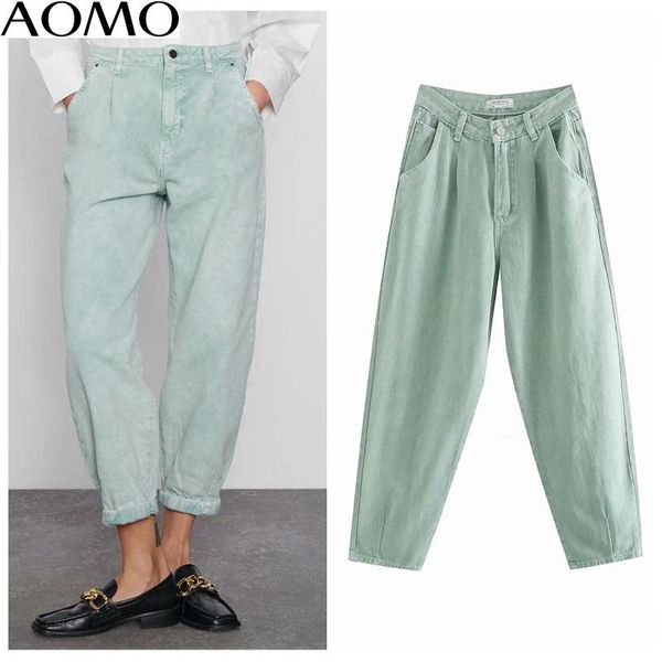 women's jeans aomo women light green chic loose banana pants 2021 long trousers pockets zipper casual female denim 4m501a, Blue
women's jeans aomo women light green chic loose banana pants 2021 long trousers pockets zipper casual female denim 4m501a, Blue