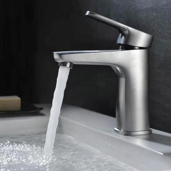 bathroom sink faucets basin faucet cold and water tap 304 stainless steel brushed ceramic plate spool single hole mixer
bathroom sink faucets basin faucet cold and water tap 304 stainless steel brushed ceramic plate spool single hole mixer