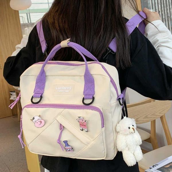 backpack multi-function dwaterproof water nylon female ring portable buckle bag lovely little girls
backpack multi-function dwaterproof water nylon female ring portable buckle bag lovely little girls