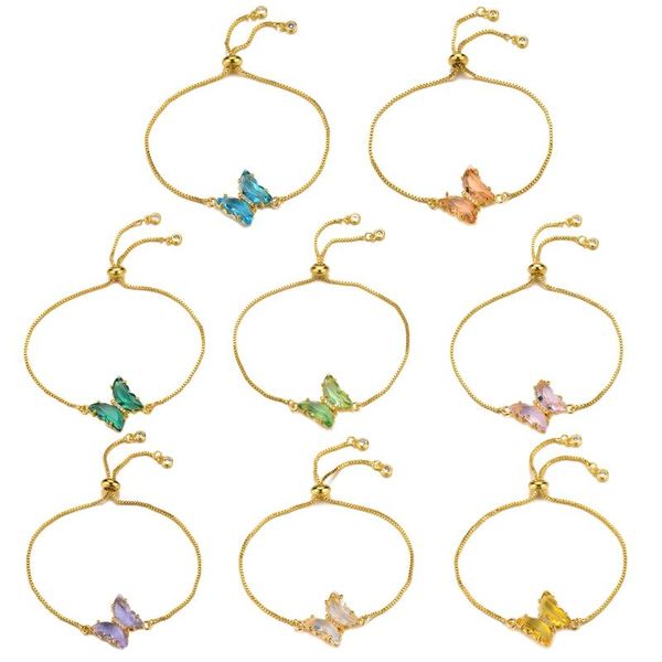 charm bracelets arrival crystal butterfly bracelet femme copper gold color chain for women girls jewelry, Golden;silver
charm bracelets arrival crystal butterfly bracelet femme copper gold color chain for women girls jewelry, Golden;silver