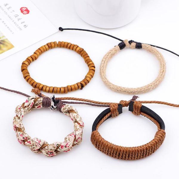 charm bracelets 4pcs surfer womens leather multilayer for women punk braided wristband cuff gift bracelet jewelry, Golden;silver
charm bracelets 4pcs surfer womens leather multilayer for women punk braided wristband cuff gift bracelet jewelry, Golden;silver