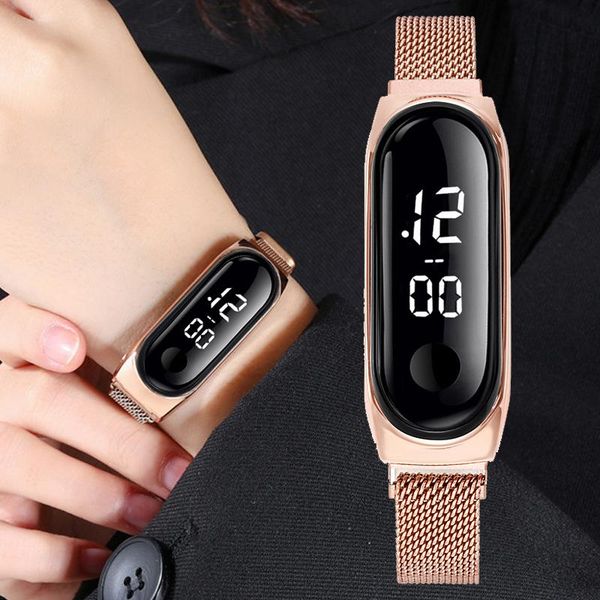 wristwatches women digital led dial watch luxury ladies bracelet magnetic buckle clasp quartz watches relogio feminino for gift clock, Slivery;brown
wristwatches women digital led dial watch luxury ladies bracelet magnetic buckle clasp quartz watches relogio feminino for gift clock, Slivery;brown