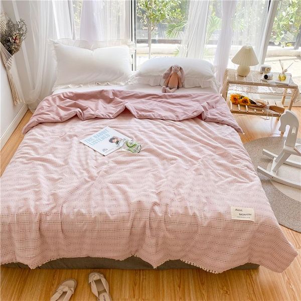 girly pink summer quilt students adults sleeping air conditioned comforter washable cotton yarn-dyed small jacquard duvet comforters & sets
girly pink summer quilt students adults sleeping air conditioned comforter washable cotton yarn-dyed small jacquard duvet comforters & sets