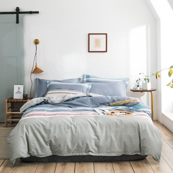 bedding sets stripe bedspreads full cotton 4pc set duvet cover pillowcase flat bed sheet home textiles el bedclothes bedroom
bedding sets stripe bedspreads full cotton 4pc set duvet cover pillowcase flat bed sheet home textiles el bedclothes bedroom