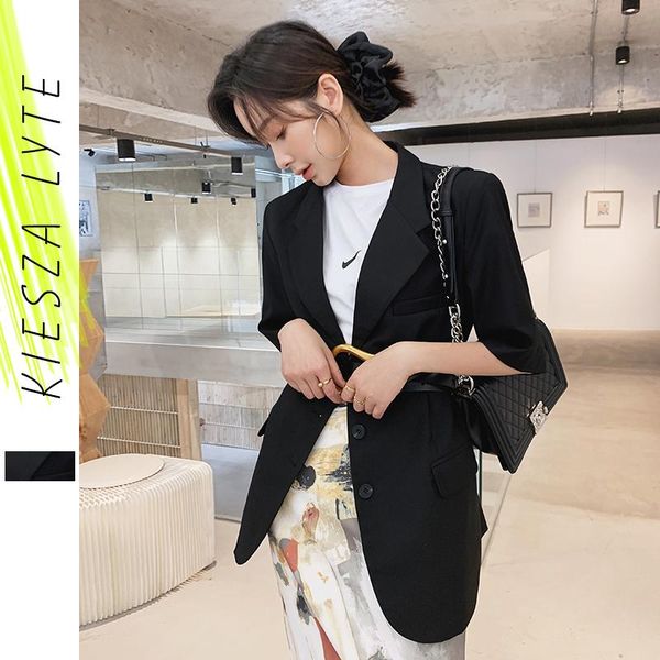 black suit jacket woman chic casual half sleeve ladies female slim ol work wear blazers outwear 2021 arrival women's suits &, White;black
black suit jacket woman chic casual half sleeve ladies female slim ol work wear blazers outwear 2021 arrival women's suits &, White;black