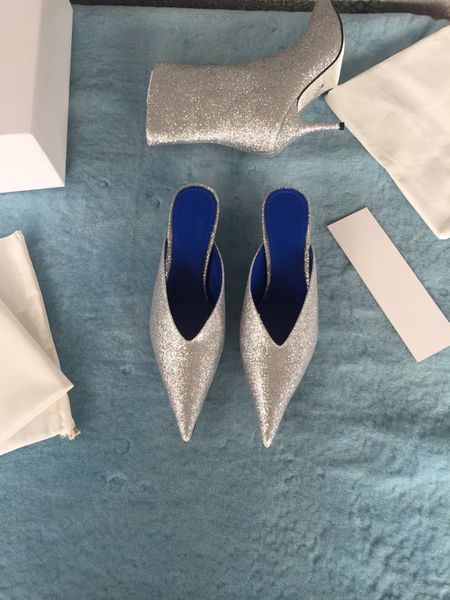 pointed toes with high heels women elegant slippers genuine leather dress shoes full sequins silver stilettos wedding party sandals, Black
pointed toes with high heels women elegant slippers genuine leather dress shoes full sequins silver stilettos wedding party sandals, Black