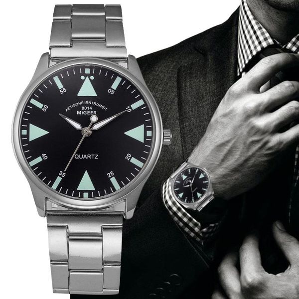 wristwatches migeer casual fashion man watch business simple crystal stainless steel analog quartz men clock wrist watches montre homme, Slivery;brown
wristwatches migeer casual fashion man watch business simple crystal stainless steel analog quartz men clock wrist watches montre homme, Slivery;brown