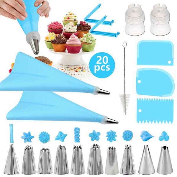 baking & pastry tools 20pcs diy icing piping nozzles set bag scraper flower cream tips converter cup cake decorating
baking & pastry tools 20pcs diy icing piping nozzles set bag scraper flower cream tips converter cup cake decorating
