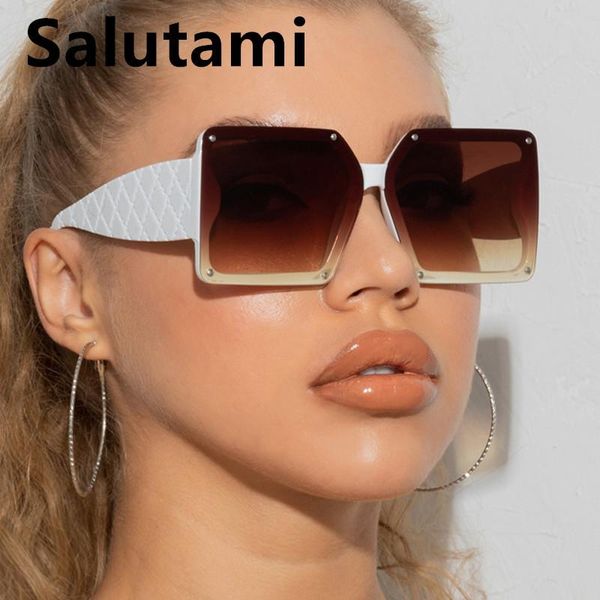 sunglasses fashion oversized square rivet for women vintage stripe wide leg sun glasses female gradient brown black eyewear, White;black
sunglasses fashion oversized square rivet for women vintage stripe wide leg sun glasses female gradient brown black eyewear, White;black
