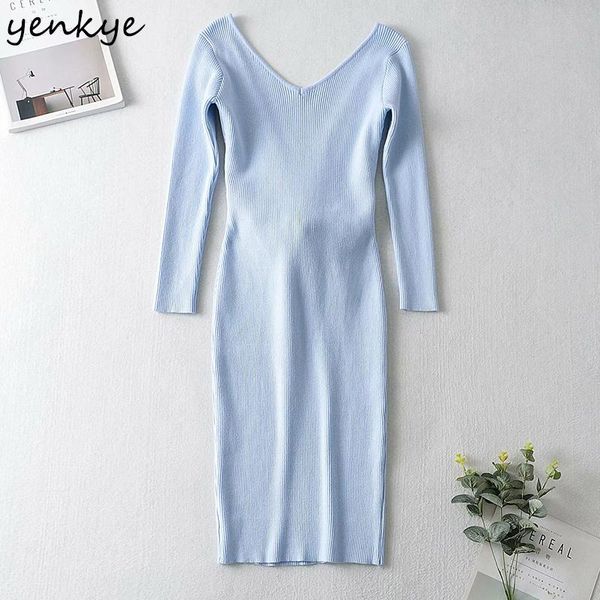 fashion women vintage solid color knit dress long sleeve v neck sashes pencil winter knee length vestido casual dresses, Black;gray
fashion women vintage solid color knit dress long sleeve v neck sashes pencil winter knee length vestido casual dresses, Black;gray
