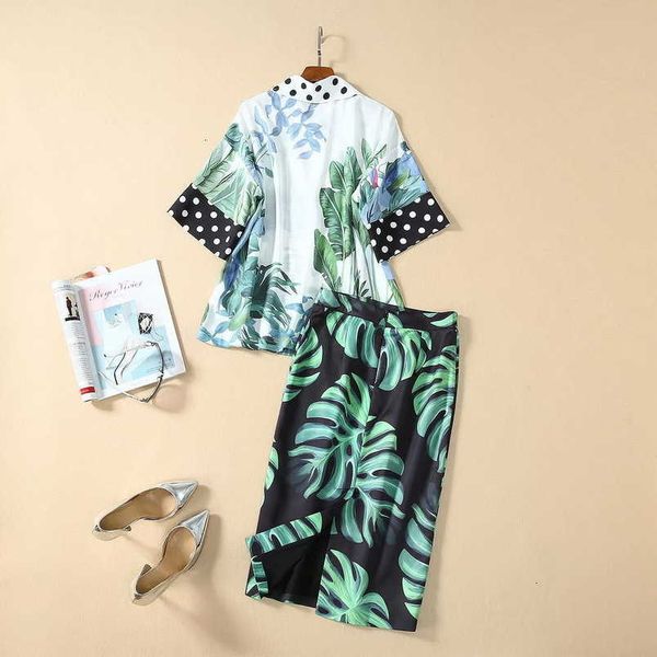 two piece dress ladies skirt women's spring summer fashion suits polka dot print shirt+mid-calf pencil skirt set f 9dka, White
two piece dress ladies skirt women's spring summer fashion suits polka dot print shirt+mid-calf pencil skirt set f 9dka, White