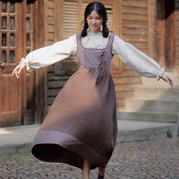 casual dresses aigyptos retro original french country style cotton linen plaid colorblock vest sleeveless flower dress women, Black;gray
casual dresses aigyptos retro original french country style cotton linen plaid colorblock vest sleeveless flower dress women, Black;gray