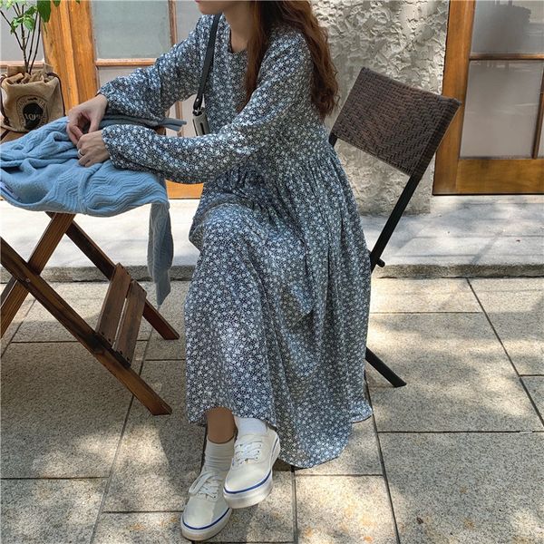 lamtrip 2021 french niche retro small floral female spring long-sleeved chiffon dress, Black;gray
lamtrip 2021 french niche retro small floral female spring long-sleeved chiffon dress, Black;gray