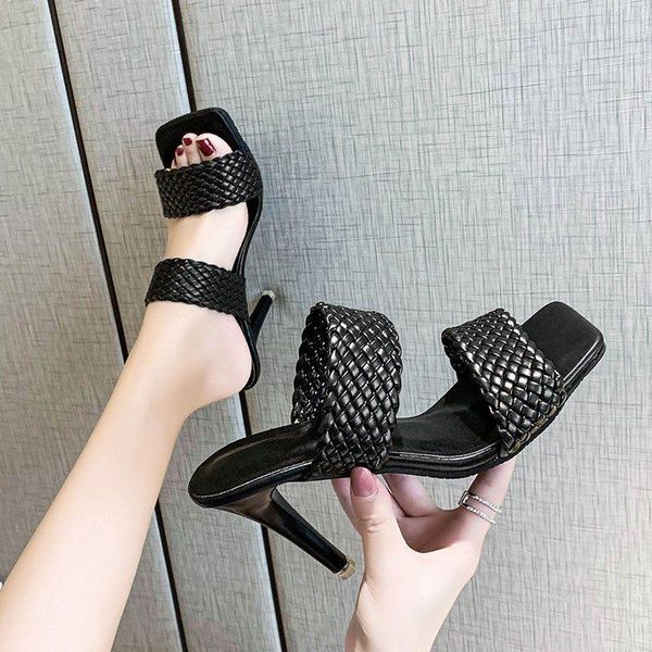 dress shoes square toe heeled mules women's high heel women pumps open dual strap slides ladies stiletto large size 35-44, Black
dress shoes square toe heeled mules women's high heel women pumps open dual strap slides ladies stiletto large size 35-44, Black